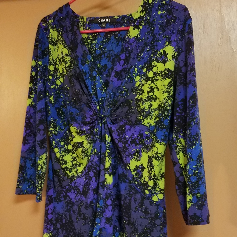 Splatter paint 3/4 sleeved comfy top